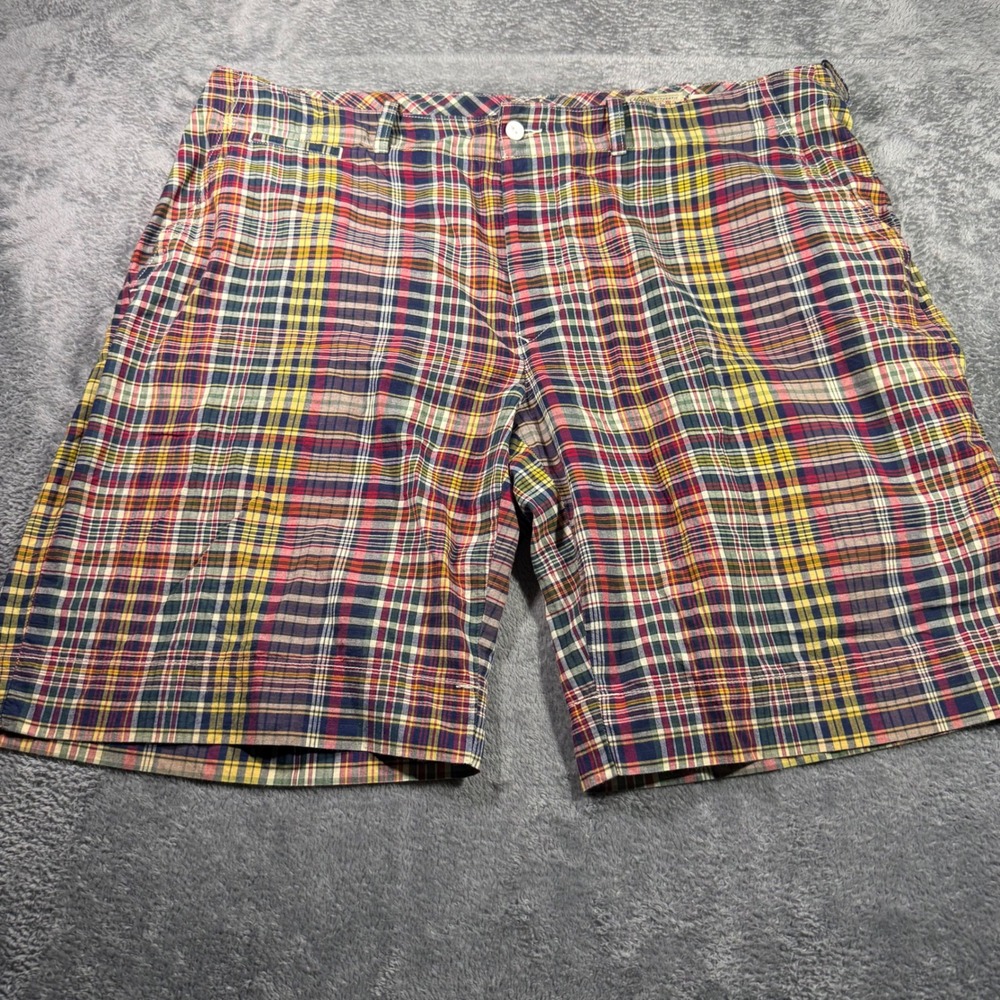 Polo Ralph Lauren Bleeker Fit India Madras Plaid Shorts Mens 40‎ Multicolor